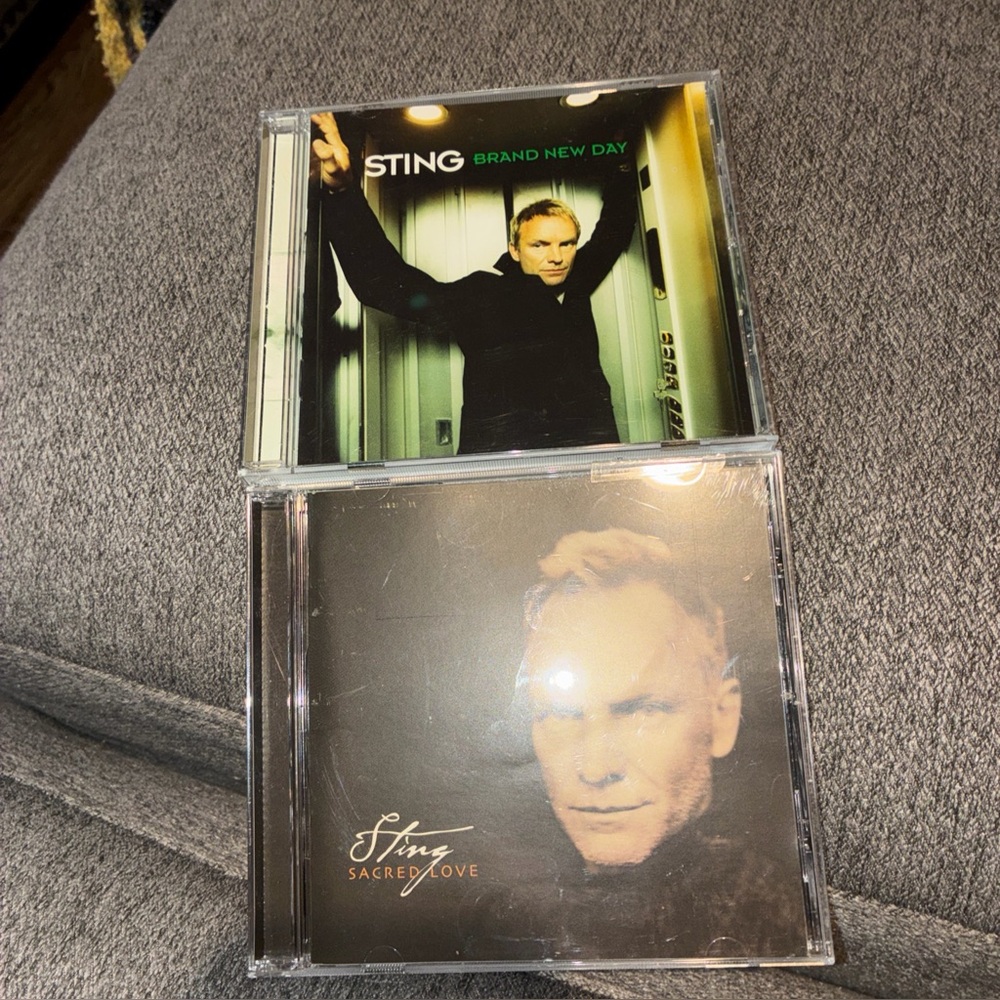 Sting Audio CD Lot of 2, Brand New Day & Sacred Love, A&M Records